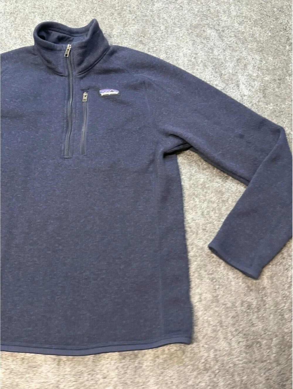Patagonia Better Sweater 1/4 Zip Fleece Pullover Navy Blue Men’s Small 25523